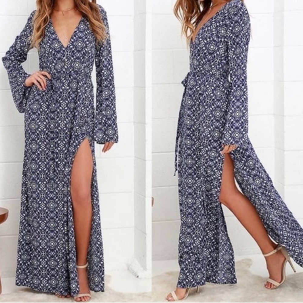 Lulu’s Mandala Daydream Maxi Dress Size Medium